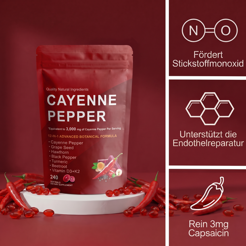 Mer Capsules molles au poivre de Cayenne