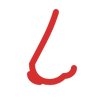 rotes Linien-Symbol: Nase