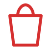 rotes Linien-Symbol: Taschentuch